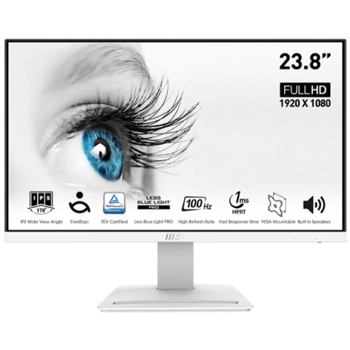 Gambar MONITOR LED MSI PRO MP243XW 24" IPS 1080P FHD 100HZ dari Dityashop Tech Kota Bekasi Tokopedia