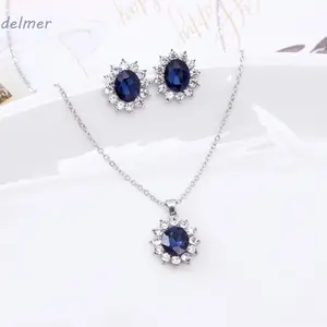 Bunga Matahari Set Perhiasan Hadiah Baroque Neck Gaya