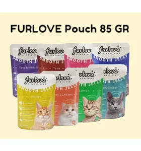 FURLOVE Pouch 80 GR Wet Cat Food Makanan Kucing Basah Sachet Adult Kitten All Life Stage