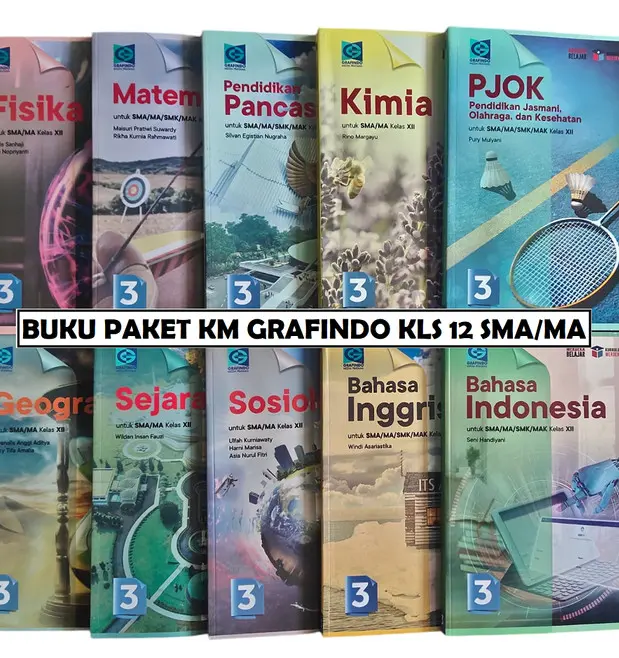 [GFD12] BUKU PAKET GRAFINDO KELAS 12 SMA/MA KUR. MERDEKA BARU & ORI