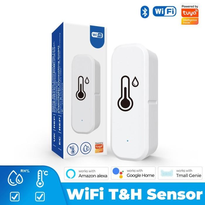 Tuya WiFi / Zigbee Wireless Temperature and Humidity Sensor Detector Smart Home Indoor Thermometer Sensor with Battery