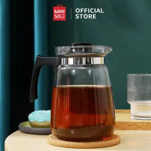 MINISO 1.5L Soda Lime Glass Pot Ketel Dingin Gelas Jeruk Ketel Botol