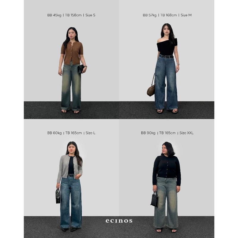 ECINOS - DENIM Wide Jeans 1