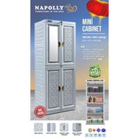 Gambar Napolly Lemari Plastik + Cermin Mini Cab Ion Susun 4 MCAB-46C dari manolistore Kota Bekasi 1 Tokopedia