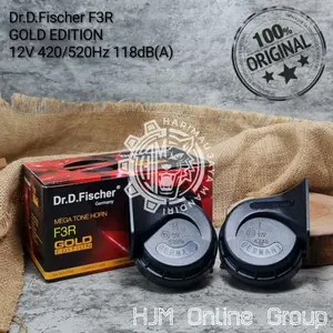 KLAKSON KEONG DR D FISCHER GERMANY MEGA TONE HORN F3R GOLD EDITION 12V