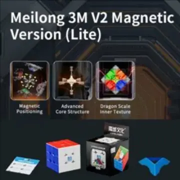 Rubik 3x3 Moyu Meilong 3M V2 Magnetic Original - LITE VERSION
