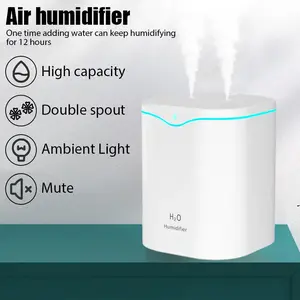 BIG PROMO 2000ML USB Air Humidifier Double Spray Port Essential Oil Aromatherapy Humificador Cool Mi