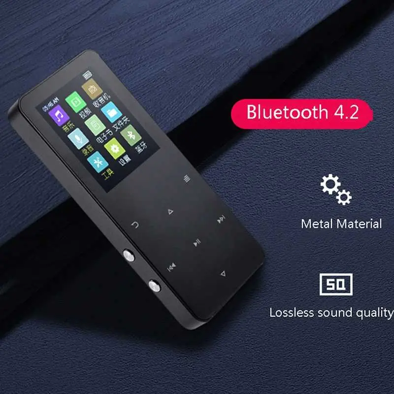 RIJAHO MP3 Digital Audio Player Alarm Ebook Bluetooth 4.2 - S08