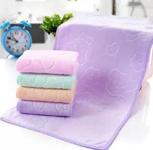 AY Handuk Mandi Kecil Anak Bahan Microfiber Motif Beruang 30x60 Cm