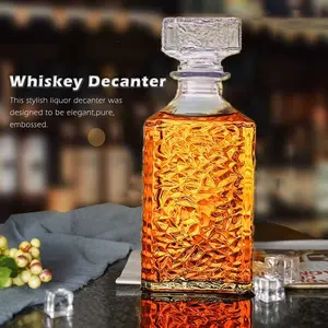 Decanter Glass Bottle Liquor Scotch Luxury 950ml