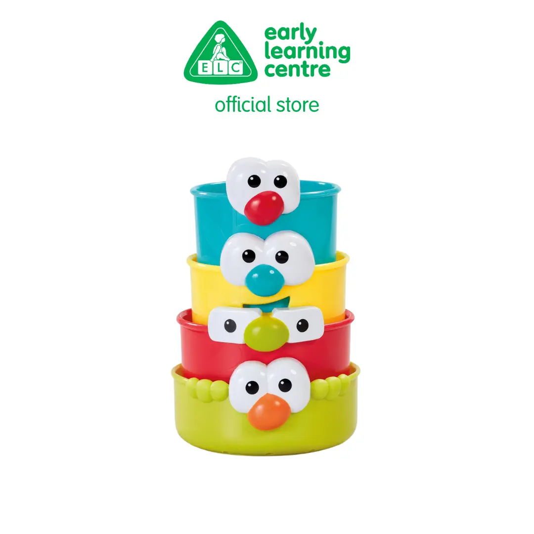 ELC Funny Faces Bath Beakers - Mainan Mandi Anak Bayi