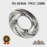 Gambar Black Diamond - Rear Disc Brake 220mm PCX 160  K1Z / Stylo 160 Piringan Cakram Belakang - Type A dari Black Diamond Official Store Kota Administrasi Jakarta Timur 3 Tokopedia
