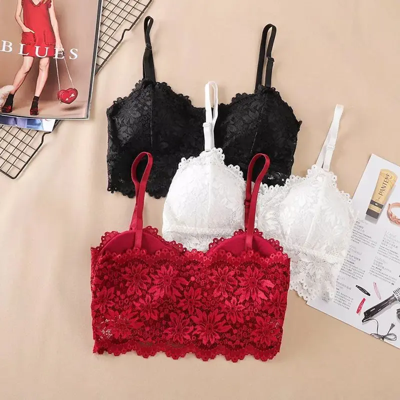 bra wanita tanpa kawat bralette lace bra03 original impor katun polyester fashion pakaian dalam wanita