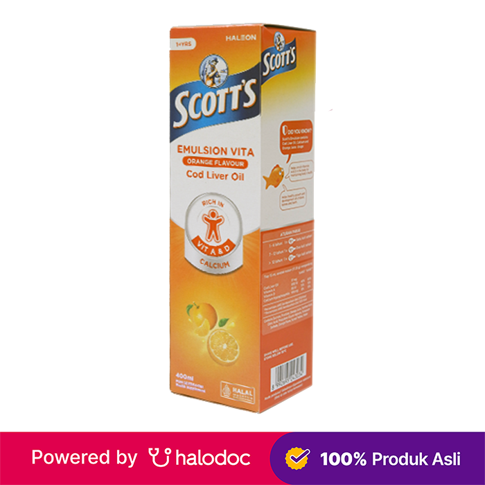 Gambar Scott's Emulsion Vita Orange 400 ml dari Apotek SBS Farma Gading Serpong Kab. Tangerang Tokopedia