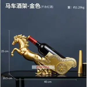 Tempat Botol Pajangan Patung Model Kuda Untuk Dekorasi Caffe