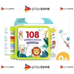 Kids Melody Touch and Learn 108 English Sound Words Book with Bluetooth Learning Books Music Talking Sound Educational Book Early Gift Toys Mainan Buku Inggris Suara Edukasi Edukatif Hadiah Kado Bayi Baby Anak Laki Laki Perempuan Umur Usia 1 2 3 4 5 Tahun