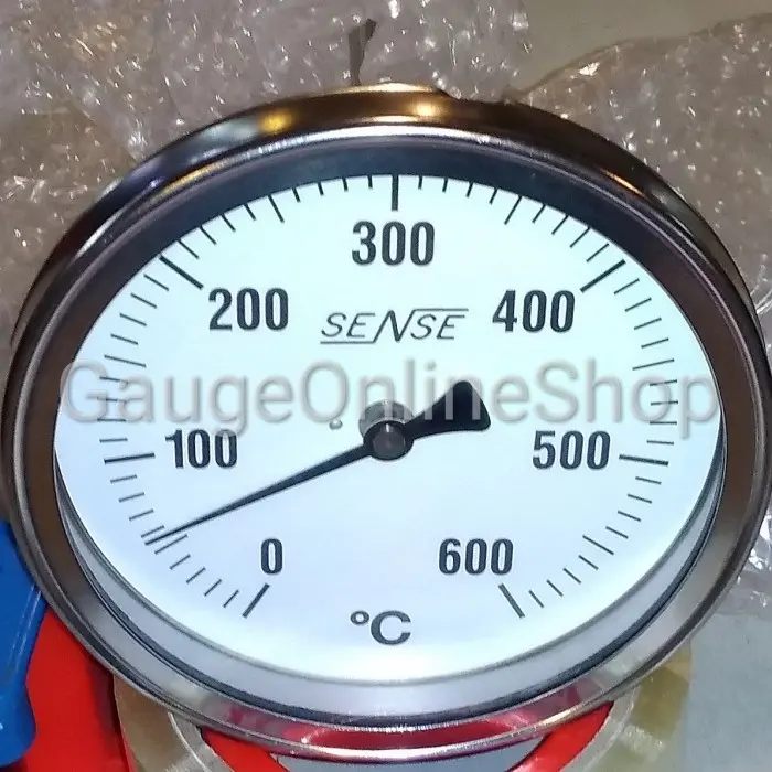 Bimetal Thermometer Payung 3" x 600 deg. C x 10 cm All SS SENSE