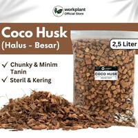 Gambar Workplant - Coco Husk Cocochip Media Tanam Atau Alas Substrat Kandang Reptile Siap Pakai dari workplant official Kota Surabaya 1 Tokopedia