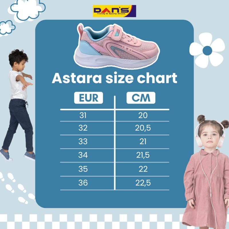 Sepatu Dans Astara Sepatu Sneakers Anak Perempuan - Beige 2
