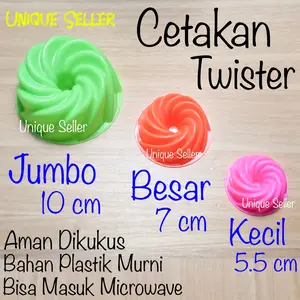 [Isi12] Cetakan Kue Twister Kecil Besar Jumbo 5.5cm 7cm 10cm / Cetakan Twister Kecil Besar Jumbo 5,5cm 7cm 10cm 5.5 cm 7 cm 10 m/ Cetakan Kue Putu Ayu Bolu Puding Pudding Agar Ager Agar2 Ager2 Jelly Jeli Jely Twister Ulir Spiral Viral Bolu Sultan Rainbow