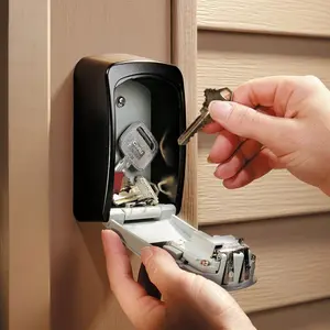 New Safe Deposit Box Key Storage Pin 4 Digits Tempat Kunci Wall Dinding