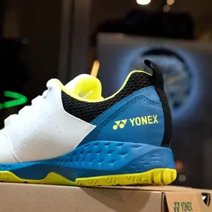 Sepatu Tennis Yonex Power Cushion Lumio 4 Shtlu4Ex White Ocean Blue Terbaru 100% Original