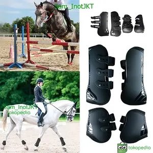 4Pcs Set Alat Pelindung Lompat Kuda Protector Kaki Leg Kuda Horse-Pelindung Kaki Kuda
