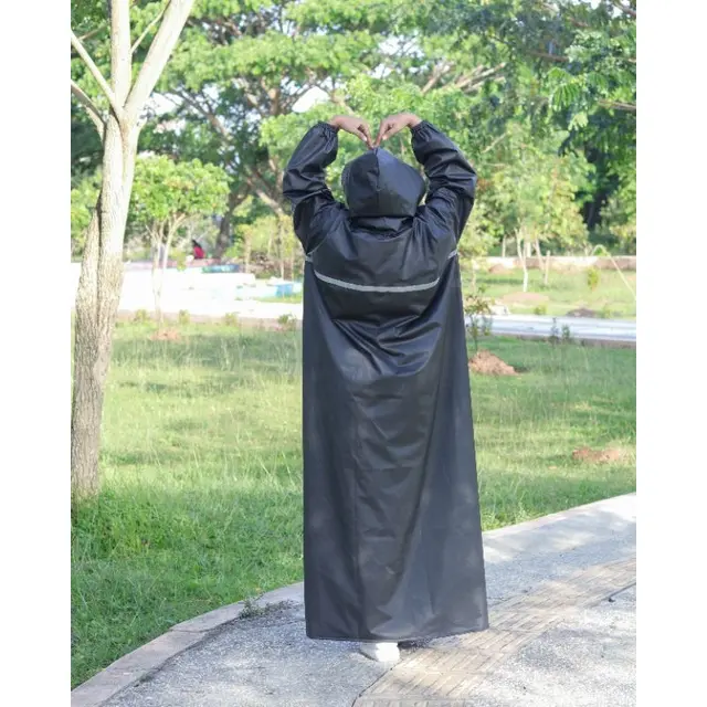 RAINCOAT/JAS HUJAN WANITA SHAR'I/ GAS,ANTI REMBES MOCCA 3