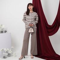 Gambar Clouwny Stella Longsleeve set Setelan Celana Wanita Premium Knitt Panjang Atasan Baju Dewasa Motif kulot - Light Blue dari CLOUWNY Kota Administrasi Jakarta Barat 4 Tokopedia