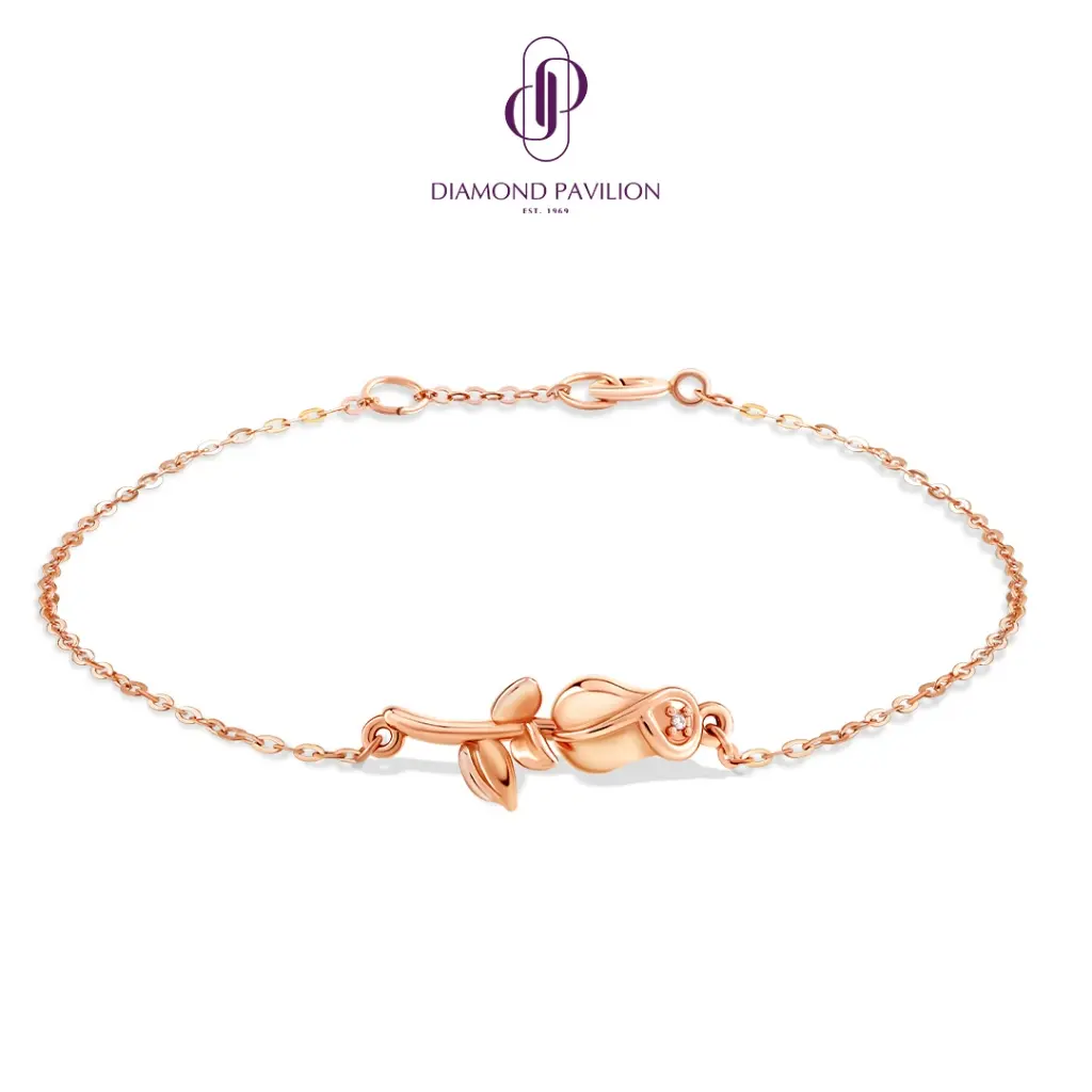 Diamond Pavilion Gelang Emas Batu Berlian Keysa Bracelet