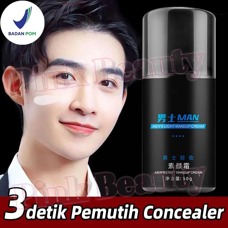 Krim Wajah Pria 50ml Krim Pria Pemutih Wajah Pelembab Anti Penuaan Kerut Penuaan Penghilang Flek Hitam membandel pemutih wajah glowing cepat Mencerahkan warna kulit Brighten Lighten Dark Spots Produk 