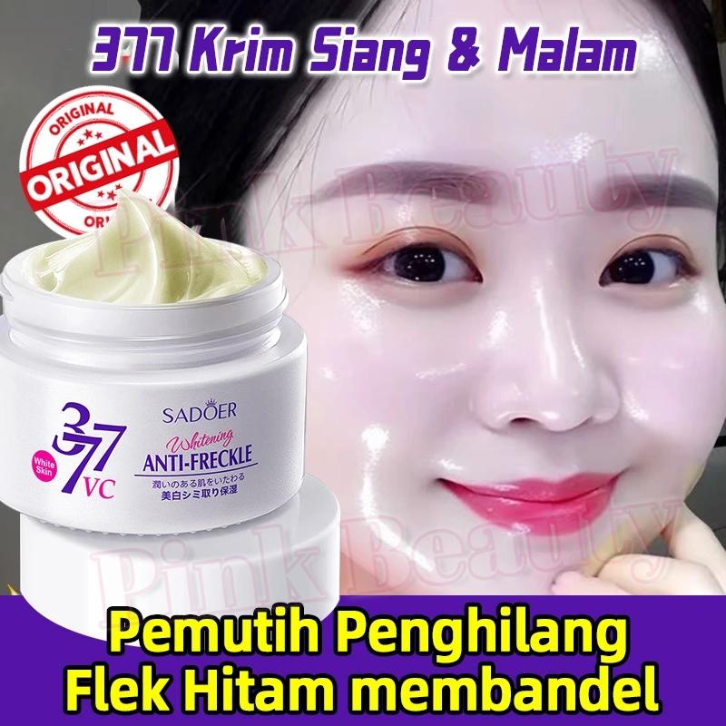 Krim Pemutih Penghilang Flek Hitam membandel 100% ORIGINAL pemutih wajah glowing cepat Krim Pemutih Pelembab Wajah 377 Dark Spot Whitening Freckle Cream Mencerahkan warna kulit Remove Melasma Brighten