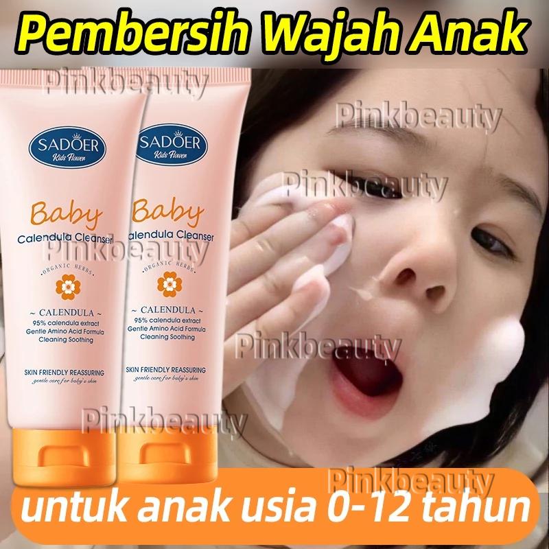 Pembersih Wajah Anak Facial Wash Anak 100g Children's Facial Wash kids Facial Foam Calendula Amino Acid Cleanser Pembersih Wajah Untuk Anak Ringan Dan Tidak menyebabkan Iritasi Menenangkan Kulit Pemut