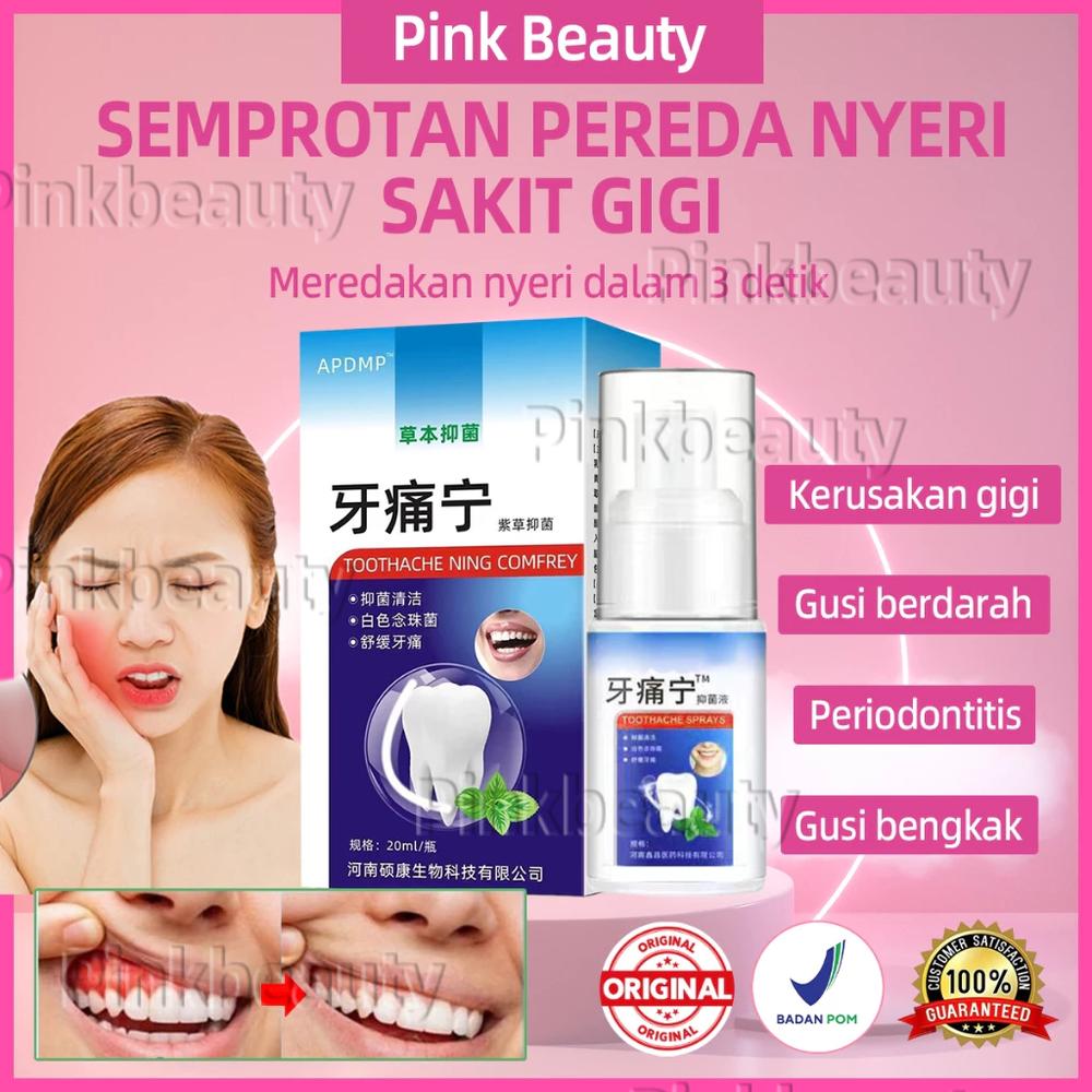 Obat Sakit Gigi Berlubang Ampuh Semprotan Pereda Nyeri Sakit Gigi obat gusi bengkak Gigi Bengkak Semprot Oral Sakit Gigi Semprot Perawatan Mulut Antibakteri Herbal Perawatan Mulut Tersedia Untuk Dewas