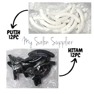 Karet Viny Pelentik / Penjepit Bulu Mata Hitam / Putih isi 12