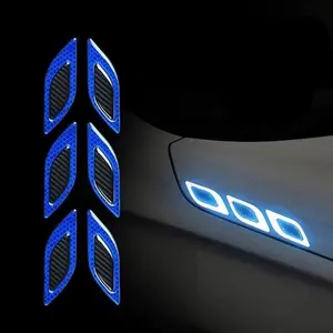 Stiker Reflektor Mobil Carbon Warna Warni