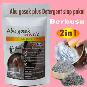 Abu gosok matic sudah mengandung sabun cuci piring 2in1 siap pakai mulai 100g sampai 1Kg RF444