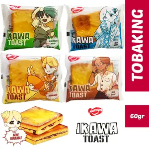 Naraya Ikawa Toast Roti Isi Coklat Cheese Vanila Srikaya Pandan 60gr