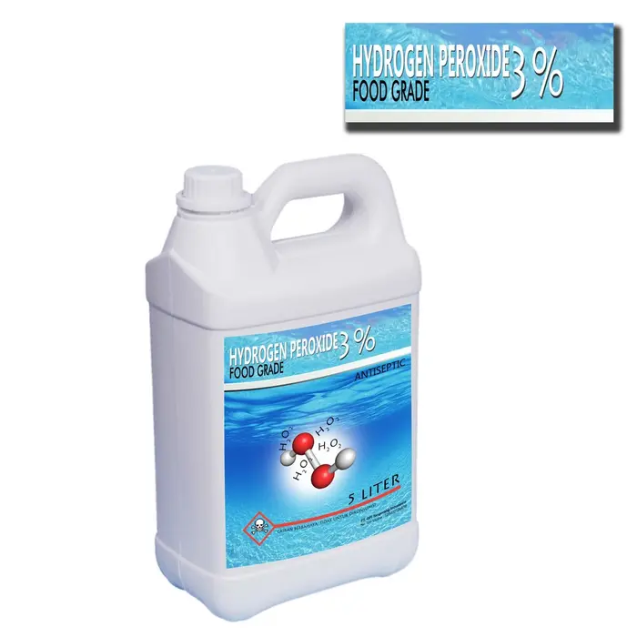 Jual 1 Liter dan 5 liter Antiseptik Hydrogen peroksida H2O2 3% 2BO100 ...