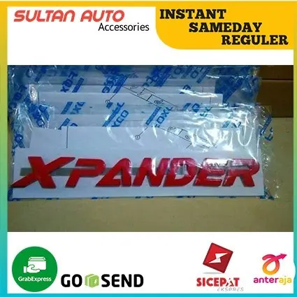 Engine Hood Emblem Logo Xpander Red Merk Foxco