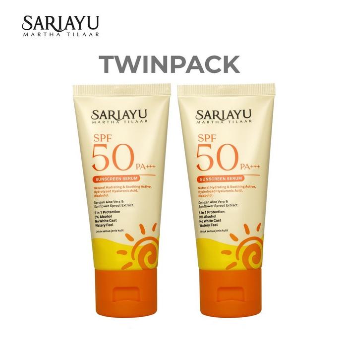 Gambar [2 PCS] Sariayu SPF 50 Pa+++ Sunscreen Serum 30 ml dari Sariayu Martha Tilaar Kota Administrasi Jakarta Timur Tokopedia