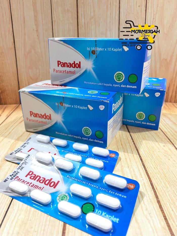 HS PANADOL BIRU strip isi 10 kaplet - Obat sakit kepala, Nyeri & Demam