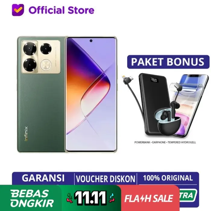 Infinix Note 40 Pro 5G 8/256GB NFC G99 Ultimate Garansi Resmi Not 30 Plus