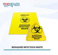 Gambar BIOHAZARD INFECTIOUS WASTE BAG 80 X 60 ONEHEALTH/kantong plastik sampah medis/plastik kuning limbah medis 1 pack isi 50pcs dari Onehealth Indonesia Kab. Tangerang 2 Tokopedia