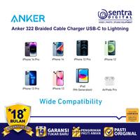 Gambar Kabel Charger Anker 322 USB C to Lightning Cable 3ft Braided dari Sentra Digital Kota Surabaya 5 Tokopedia