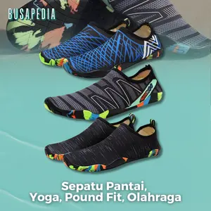 Sepatu  Air Anti Slip Pantai Diving Yoga Outdoor Trekking Poundfit Yoga Olahraga Senam PIlates Wading Renang Wanita dan Pria