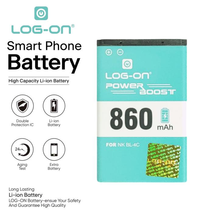 Gambar Log On Baterai NOKIA 4C dari LOG ON INDONESIA Kota Administrasi Jakarta Utara Tokopedia