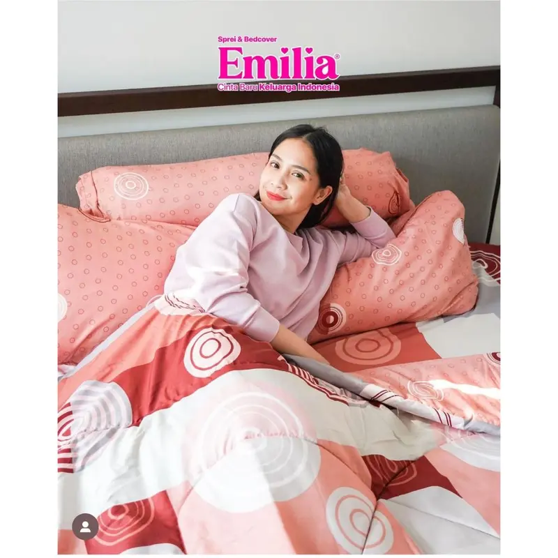 Sprei Emilia By Bonita Ukuran King 180x200 B4 - Bantal 4 Part 2 2
