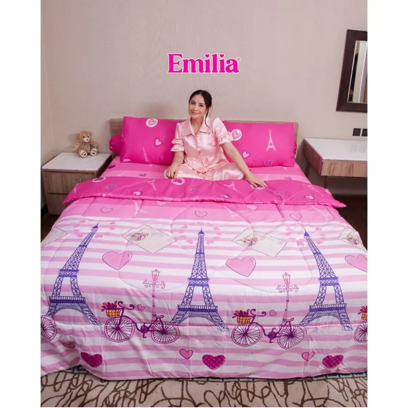 Sprei Emilia By Bonita Ukuran King 180x200 B4 - Bantal 4 Part 2 4