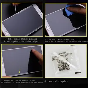 Universal Liquid Halo Effect Remover for Tempered Glass